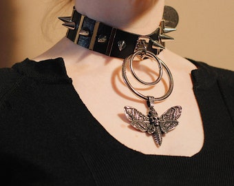 Moth Choker - Goth Choker - Darkwave - Goth - Gothic