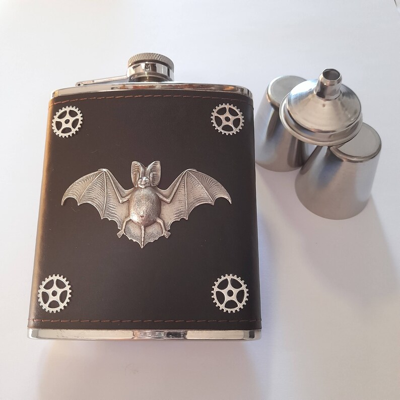 Steampunk Flask and Cup Set Mens Steampunk Gift Steampunk Etsy