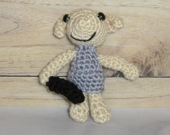18\u201d Adorable Dobby the House Elf Hand Crocheted Harry Potter Plush Toy