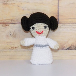 Princess Leia Space Sidekicks Amigurumi Crochet Doll. Star Wars