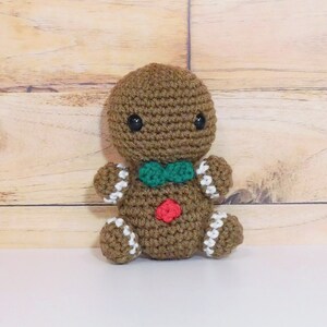 Gingerbread Person Christmas Cuties Amigurumi Crochet Doll.  Christmas cookies