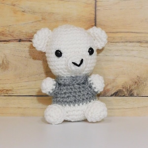 Polar Bear Christmas Cuties Amigurumi Crochet Doll. North Pole Arctic Animals