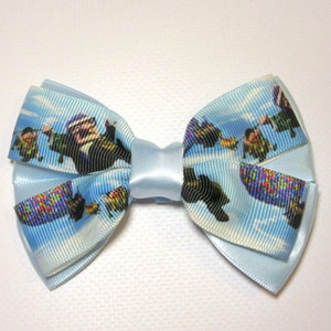 Up Flying House Balloons Grosgrain Cosplay Hair Bow Disneybound
