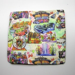 DCA Scenes  Disney Fabric Coffee Coaster California Adventure