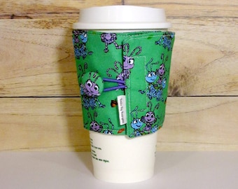 Bug's Life Dot Disney Pixar Tela Reutilizable Café Acogedora Manga