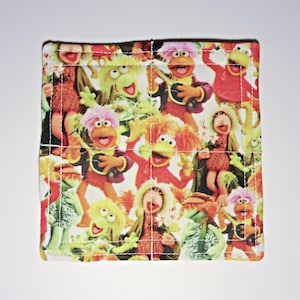 Fraggle Rock Fabric Coffee Coaster. Jim Henson Muppets