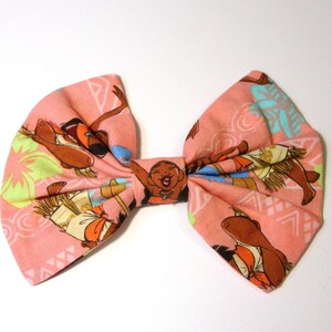 Moana Pink Fabric Cosplay Hair Bow Disneybound