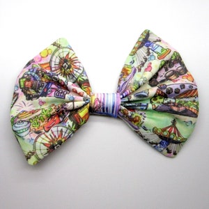 DCA Scenes Disney Fabric Hair Bow California Adventure