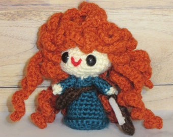 Mérida Princesa Pal Amigurumi Muñeca de Ganchillo
