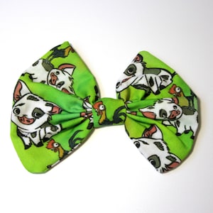 Pua the Pig from Moana Fabric Cosplay Hair Bow Disneybound