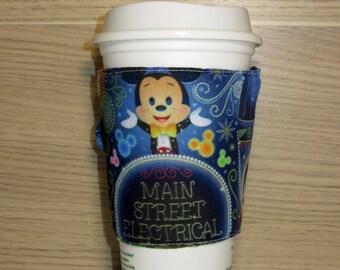 MSEP Main Street elektrische Parade Stoff wiederverwendbare Kaffee gemütliche Ärmel