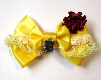 Princess Collection - Belle Inspired Cosplay Hair Bow Disneybound