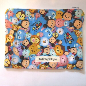 Tsum Tsum Blue Zip Pouch Wristlet