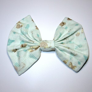 Woodland Foxes Fabric Hair Bow