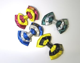 Harry Potter Hogwarts House Inspired Cosplay Hair Bow. Wybierz swój Dom
