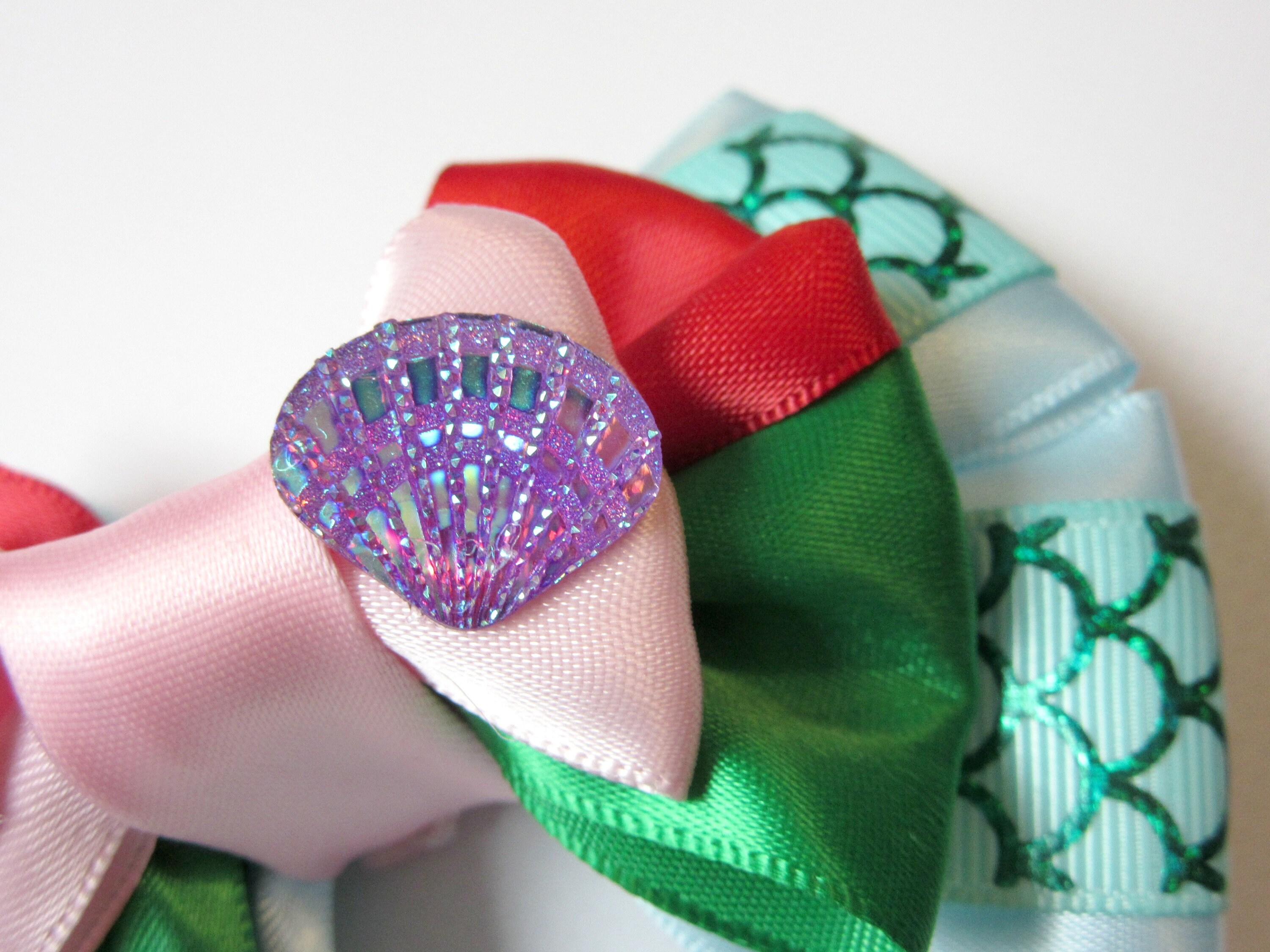 Ariel Little Mermaid Inspired Cosplay Hair Bow - Etsy Israel display picture 2