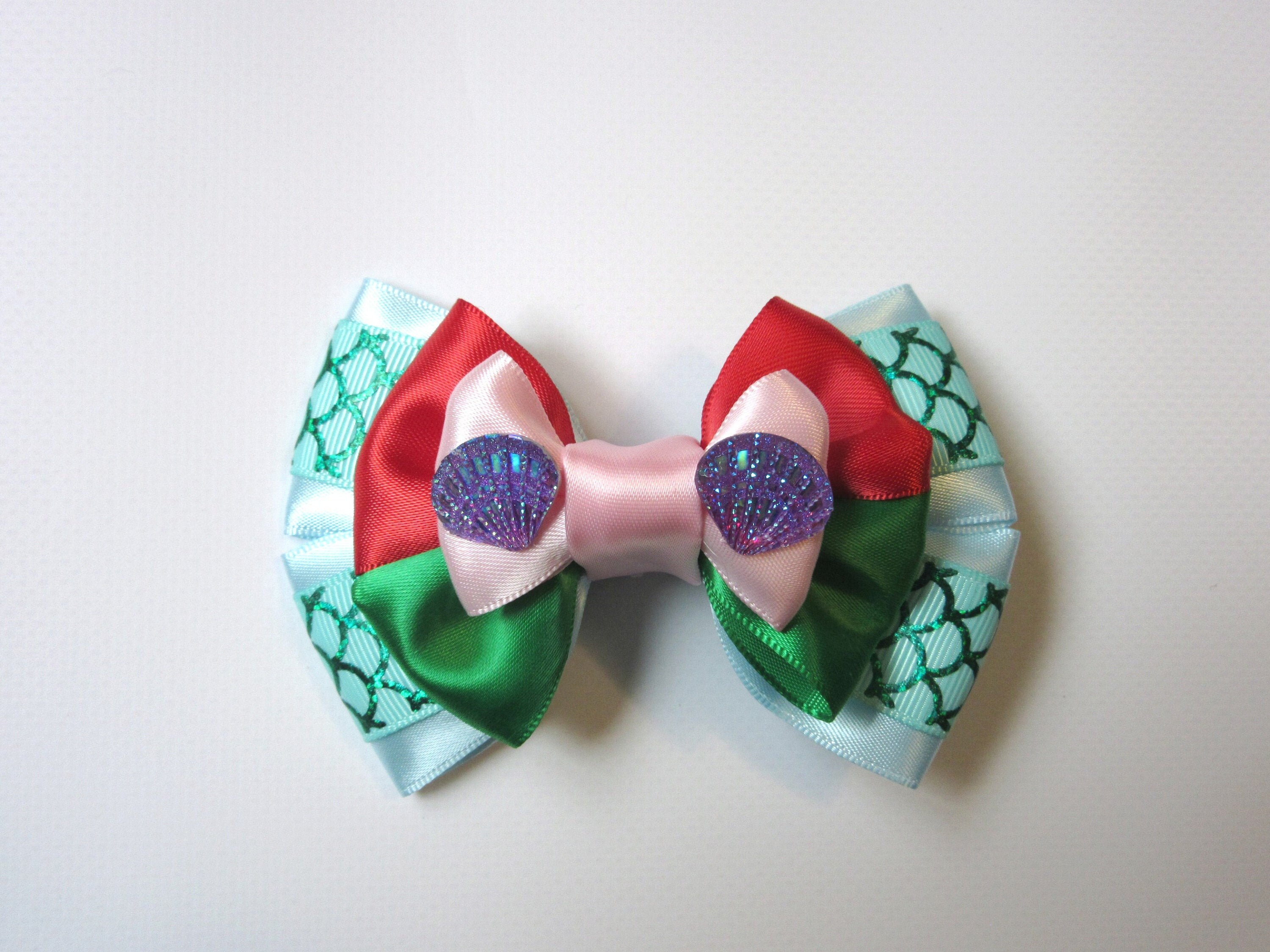 Ariel Little Mermaid Inspired Cosplay Hair Bow - Etsy Israel
