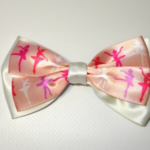 Pink Ballerina Dancer Hair Bow