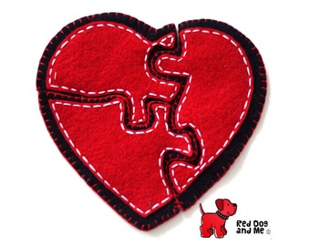 3-Piece Heart Felt Toy Pattern. Easy PDF Sewing for Valentine’s Day