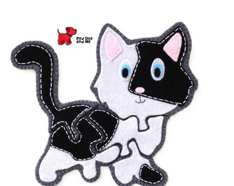 Cat PDF Sewing Pattern 5 piece Jigsaw Puzzle