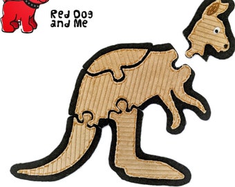 Kangaroo PDF Sewing Pattern 5 piece Jigsaw Puzzle
