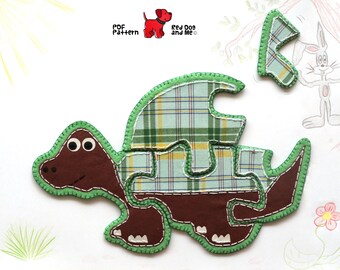 Tortoise PDF Sewing Pattern 5 piece Jigsaw Puzzle
