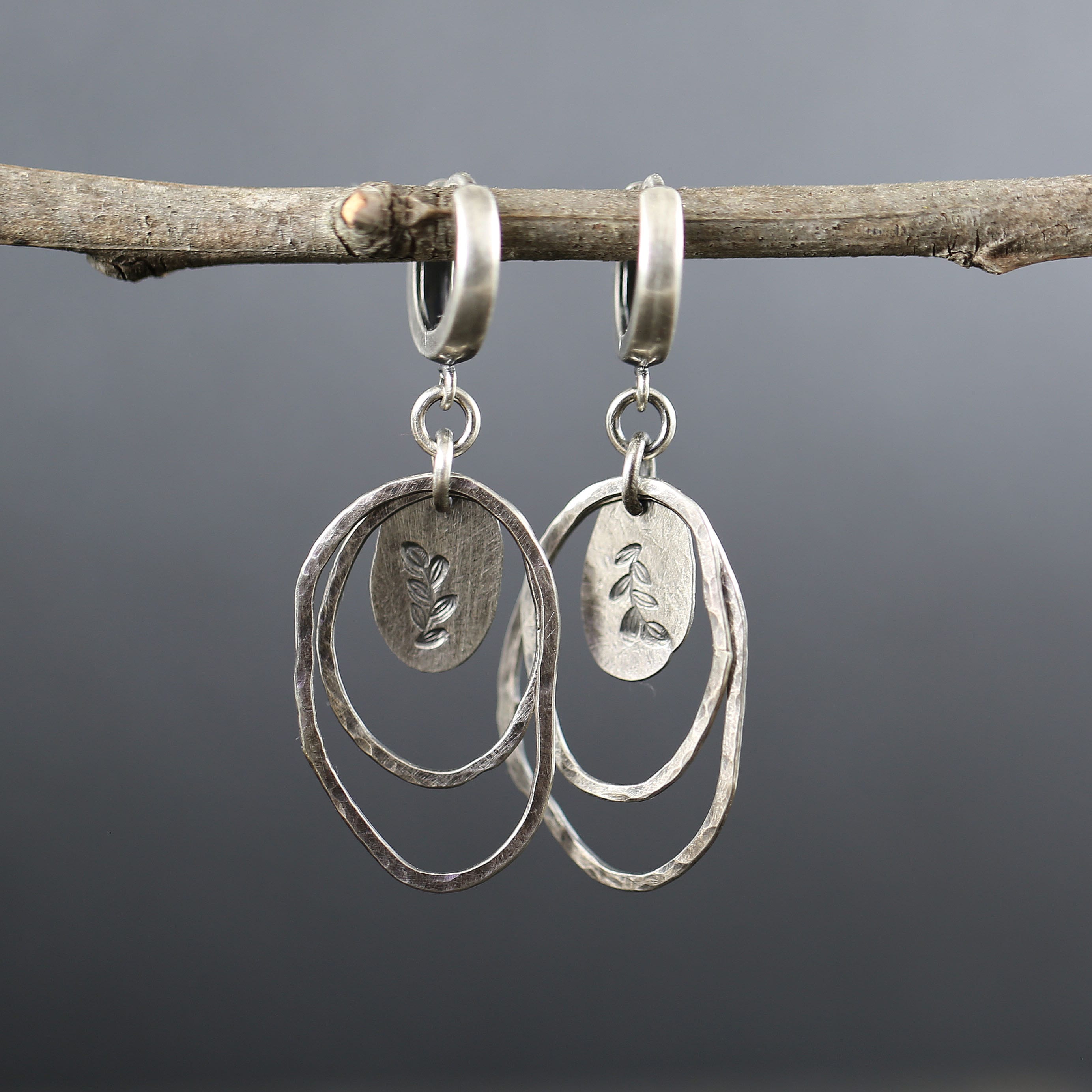 Large Oval Charm Set - Silver main image 1