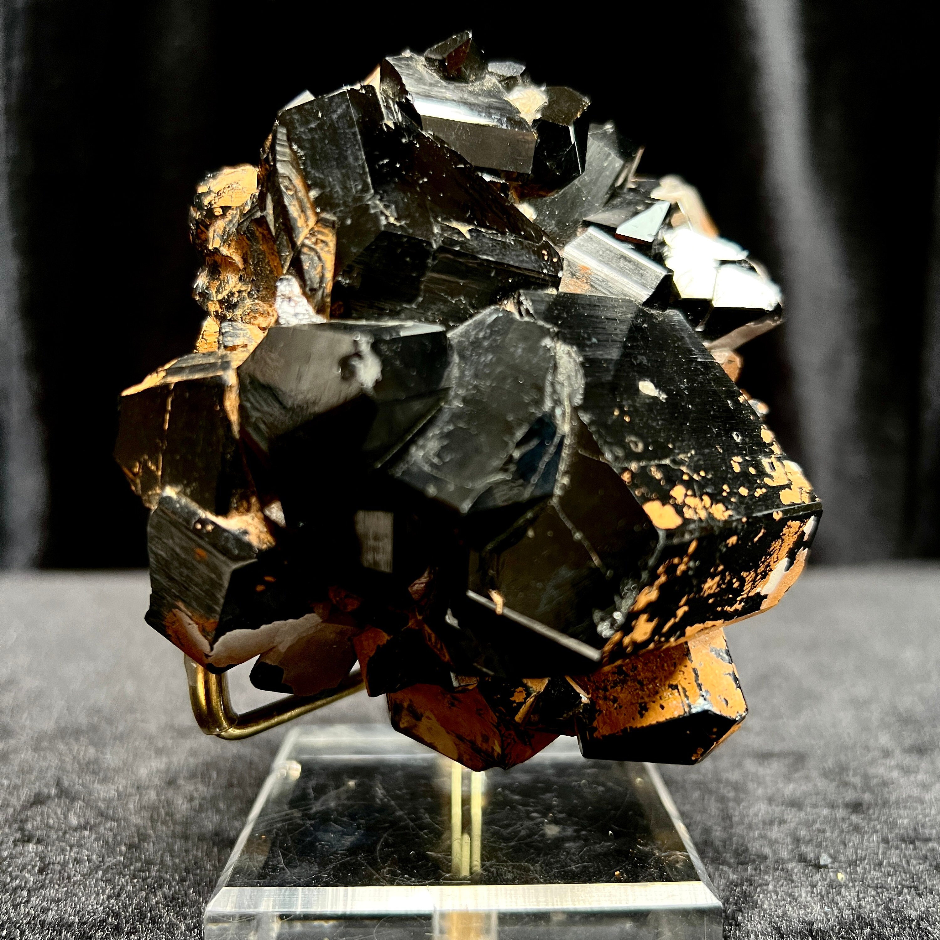 Smoky quartz shop with black tourmaline