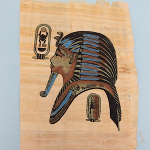 King Tutankhamun Egyptian Papyrus