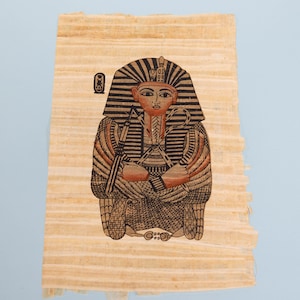 King Tutankhamun Egyptian Papyrus