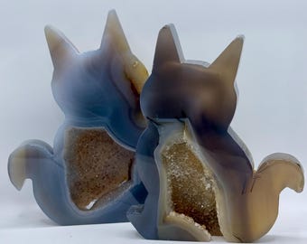 Gatos de geoda de ágata