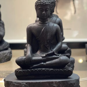 Shungite Buddha Sculpture - Heals and Protects