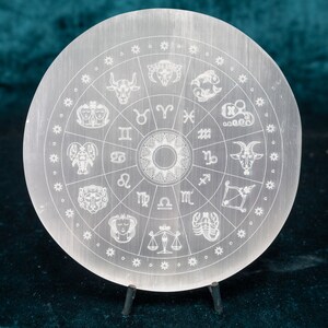 Roue du zodiaque astrologie sélénite