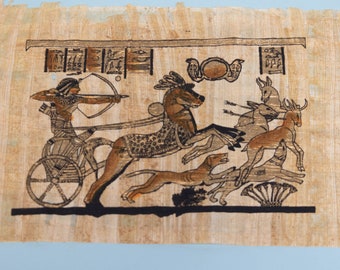 ツタンカーメン王とアンケセナメン王妃のエジプトのパピルス - Etsy 日本