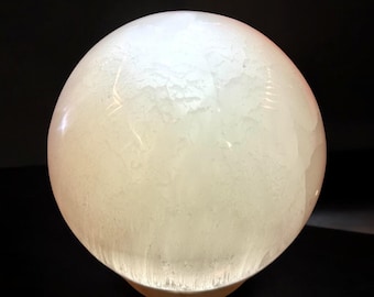 Lâmpada de esfera de selenita de 6”