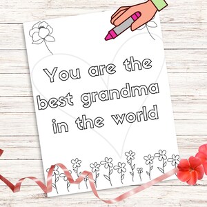 Mother's Day Printable for Grandma, Mother's Day Printable, Mother's ...