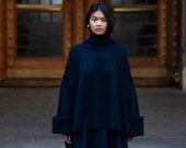 Sweaters, Women 39 s sweaters, Merino wool Sweater, Oversized Sweater, Minimalist Sweater, Loose Fit Sweater, Sand Sweater, High neck sweater