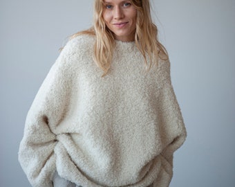 Oversized sweater, balloon sweater, oversized jumper, chunky sweater, chunky jumper, heavy knitting oversized sweater, alpaca wool sweater