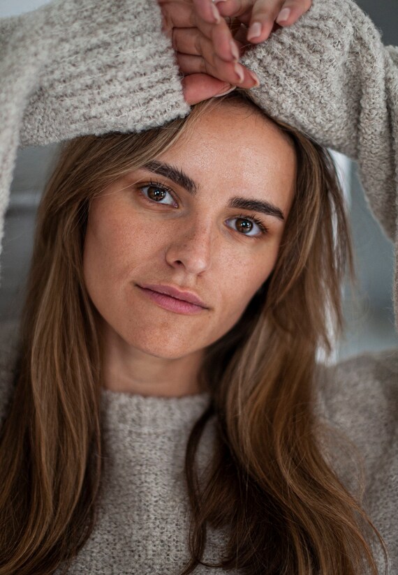 Boucle, Alpaca and Merino Wool Sweater, Oversized Baby