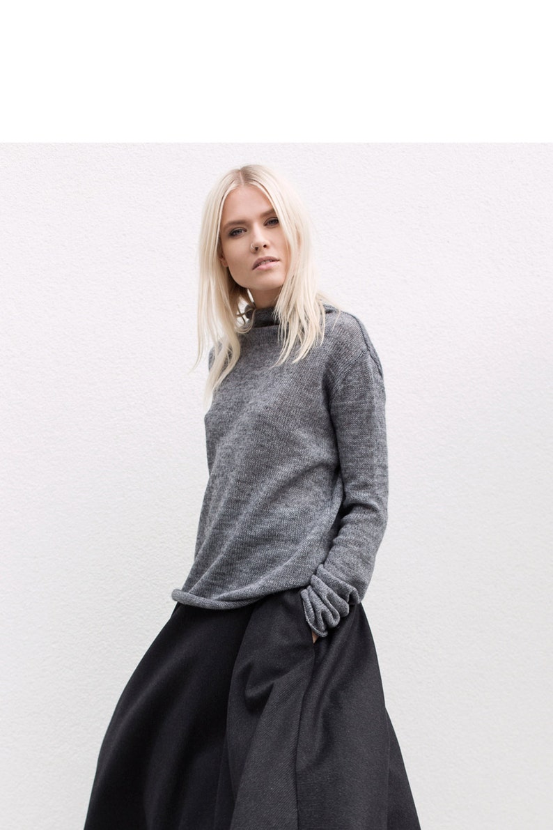 relaxed fit wool jumper