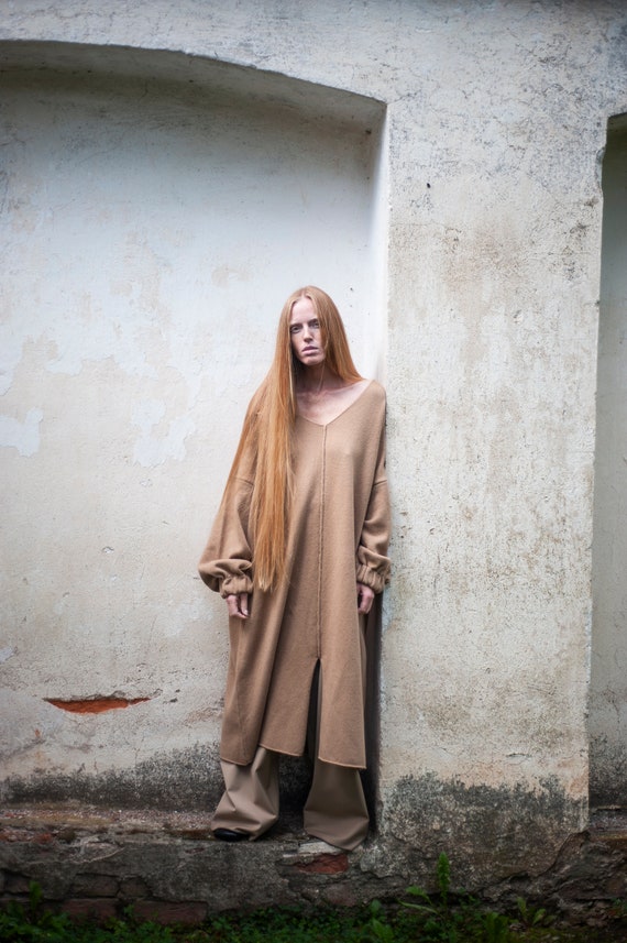 loose fitting tunic dresses Washed Linen Tunic Dress: Loose Fit, Plus Size Linen Clothing