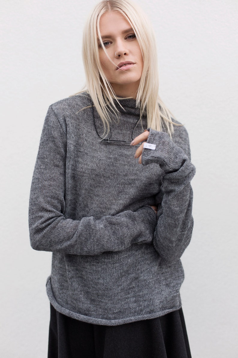 relaxed fit wool jumper