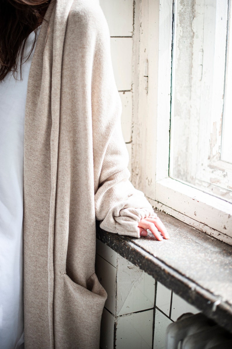 oversized shawl sweater
