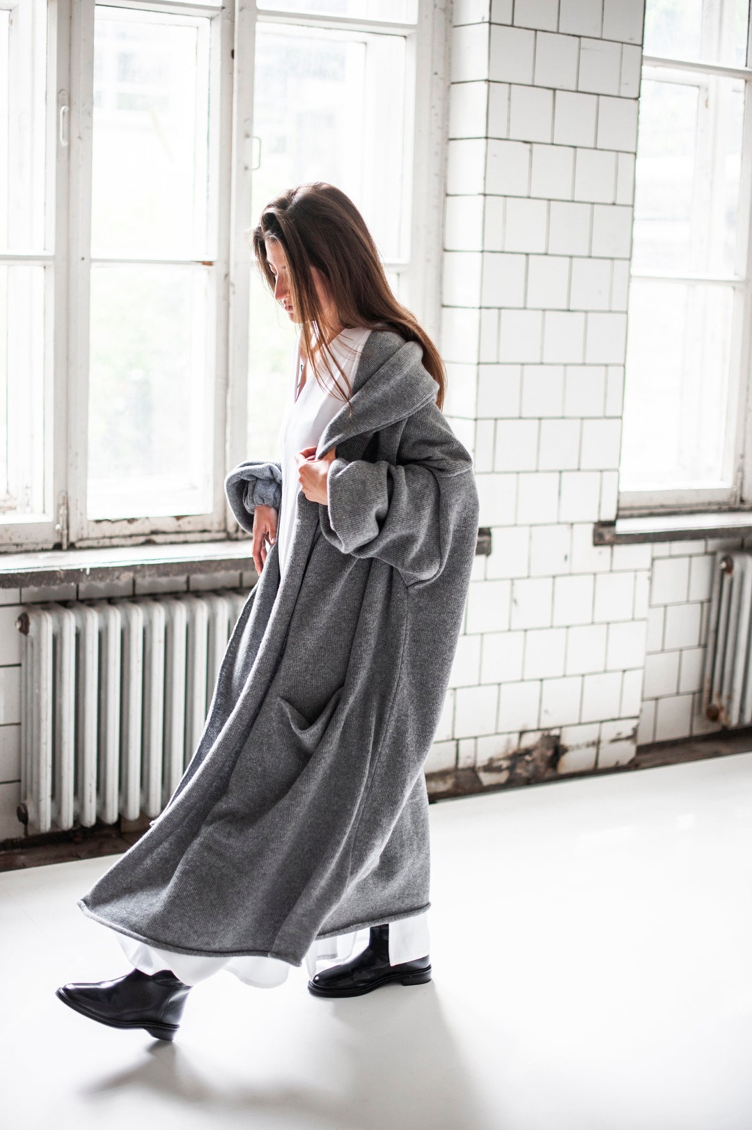 oversized sweater, loose cardigan, shawl sweater cardigan, oversized cardigan, minimalist cardigan, oversized knitting, minimalist clothing,