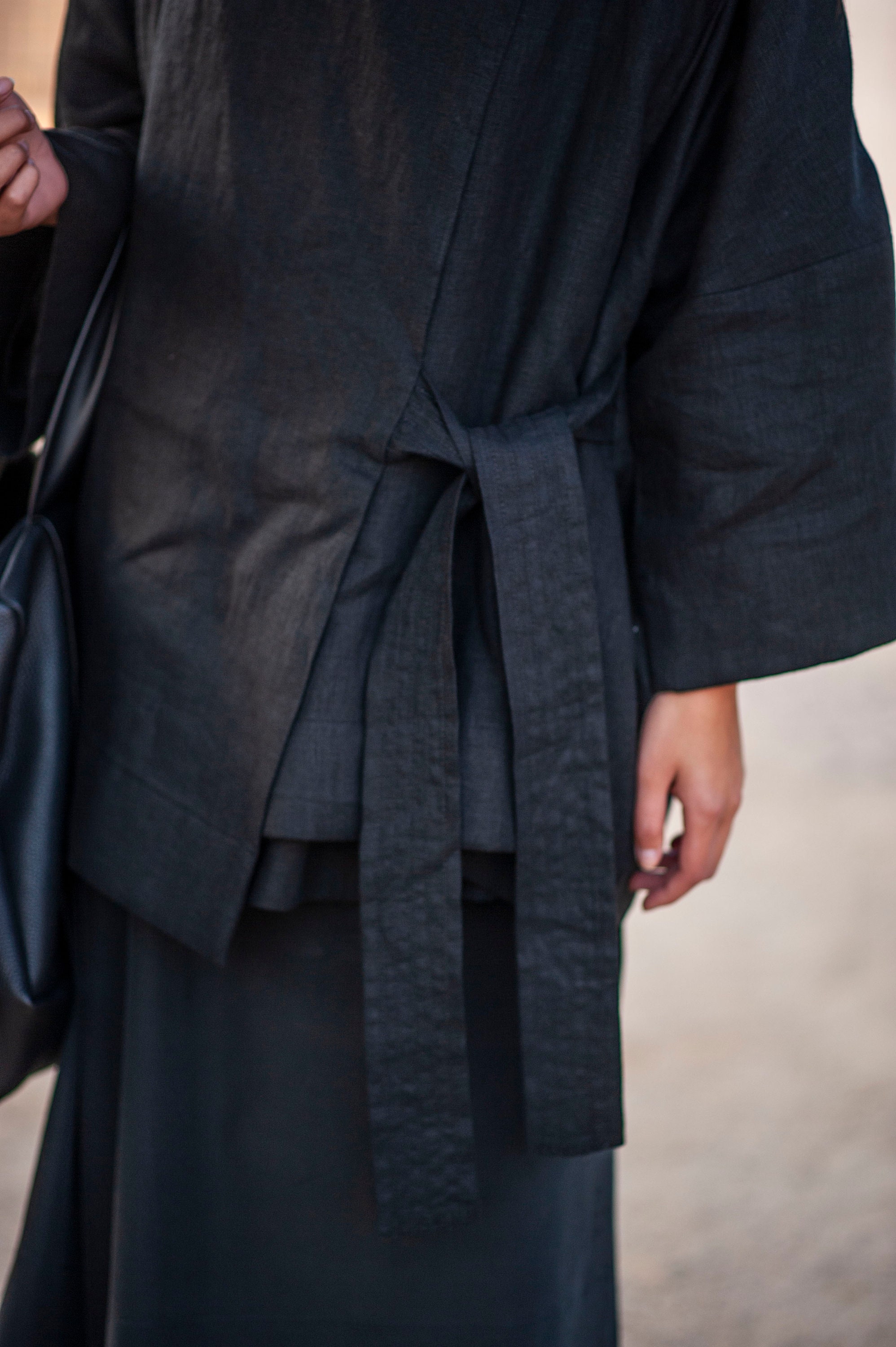 Linen kimono-style jacket 7742 main image 1