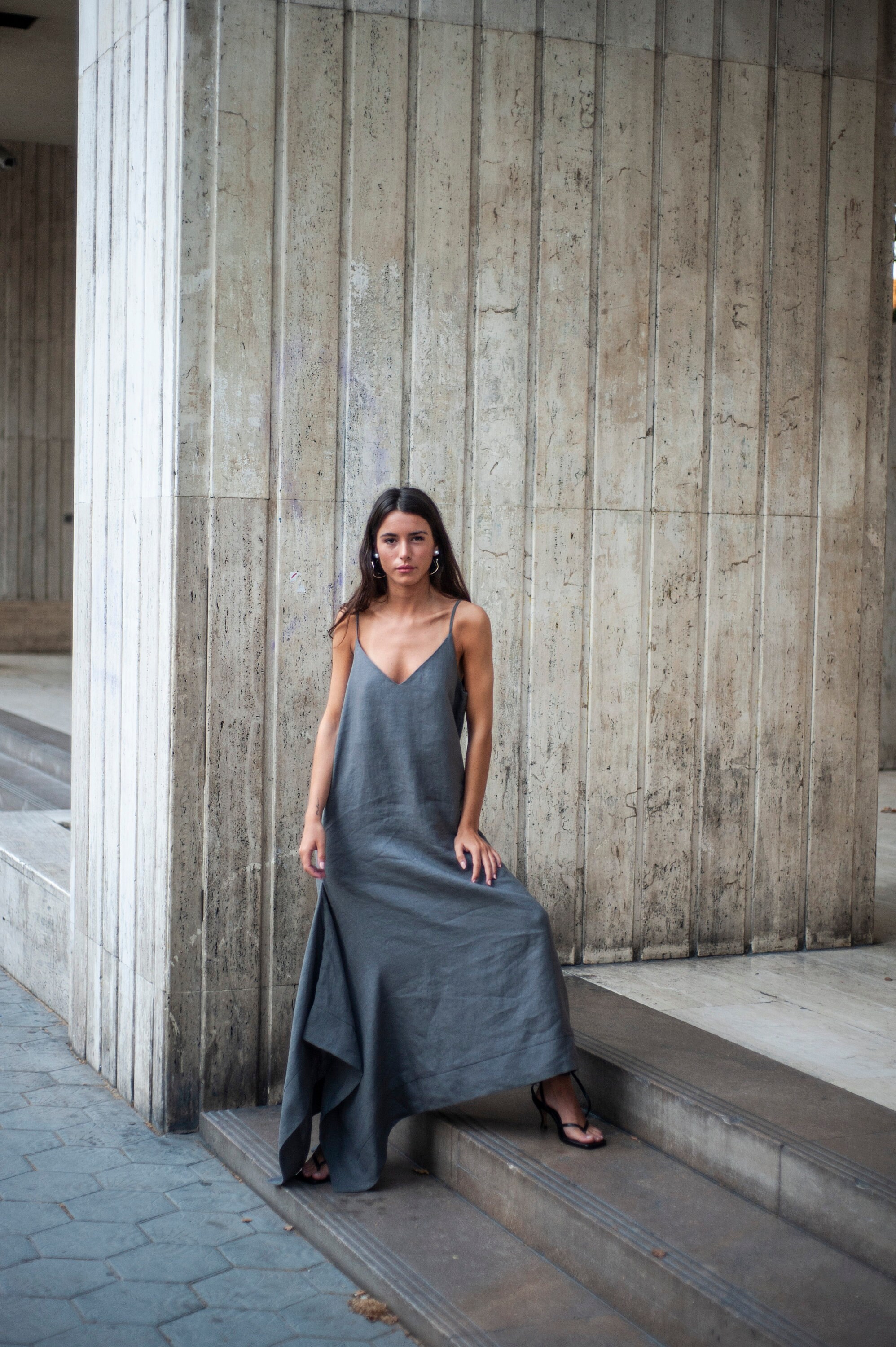 asymmetrical dresses online One-Strap Satin Prom – luladress Size:EU54 womens-new Midi dress with contrasting Rich silky velvet feeling