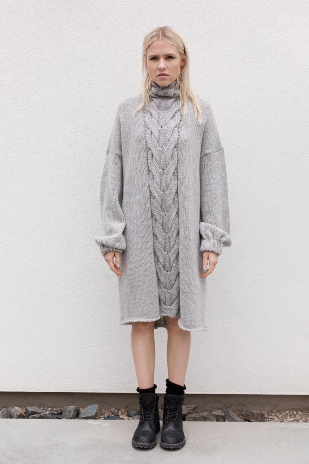 Aesthetic clothing robe dress Tunic dress minimalist | Etsy