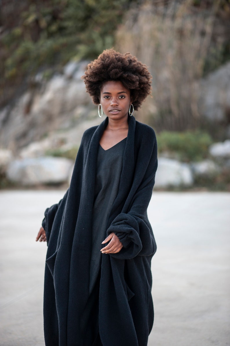 oversized shawl sweater