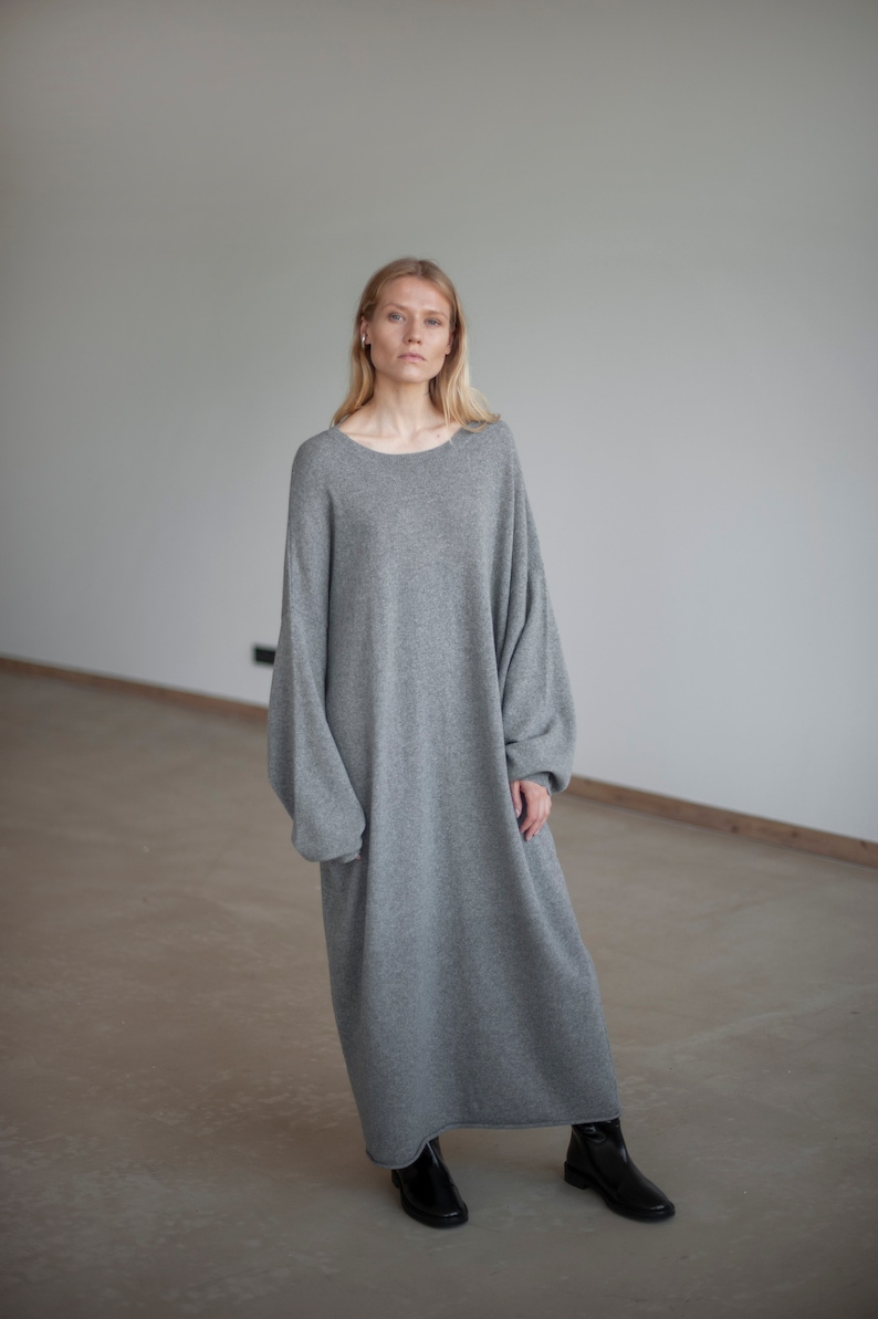LONG SLEEVE LOOSE FIT DRESS- 2 COLORS
