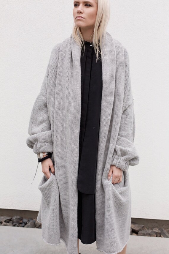 ATUKO Cardigan Sweaters for Women / Oversized Knit Sweater / Chunky Knit Sweater / Sweater Coat / Womens Clothing / Cardigan Women